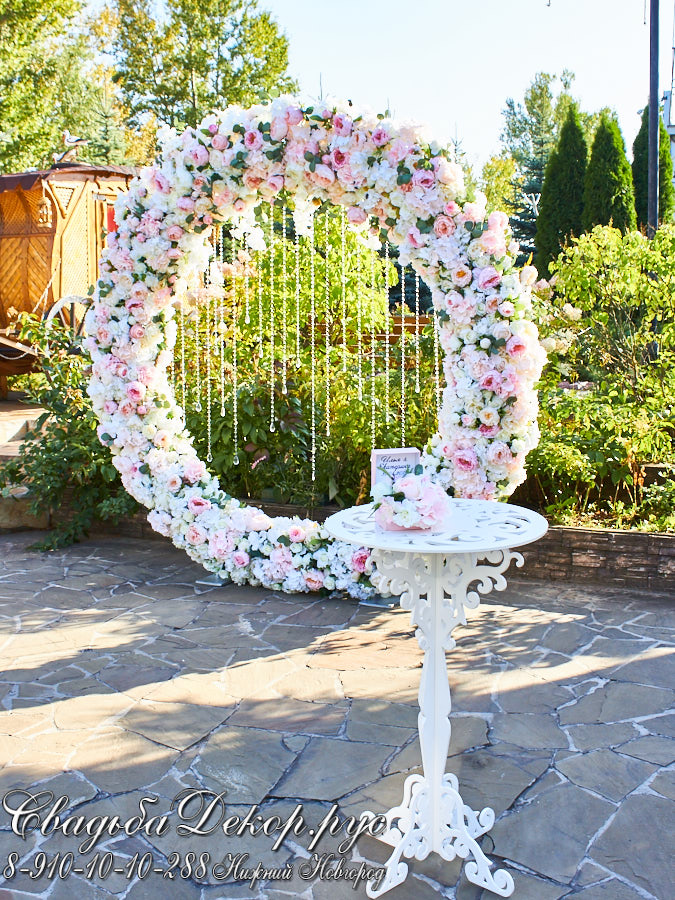 Свадебный декор цветочная арка Березовая роща заказать купить недорого